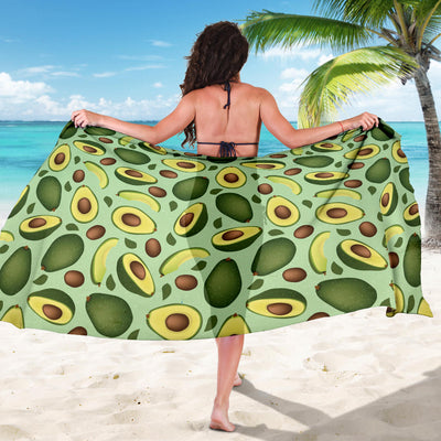 Avocado Pattern Print Design AC01 Sarong Pareo Wrap