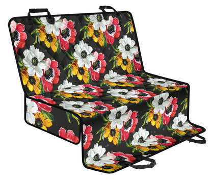 Anemone Pattern Print Design AM07 Rear Dog  Seat Cover