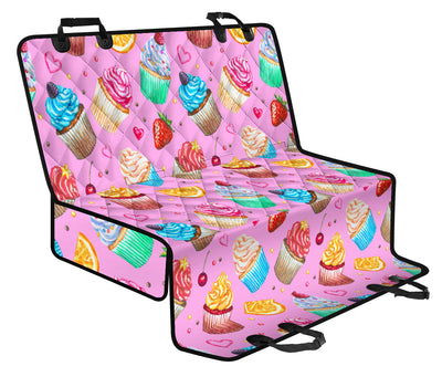 Cupcake Pattern Print Design CP05 Rear Dog  Seat Cover