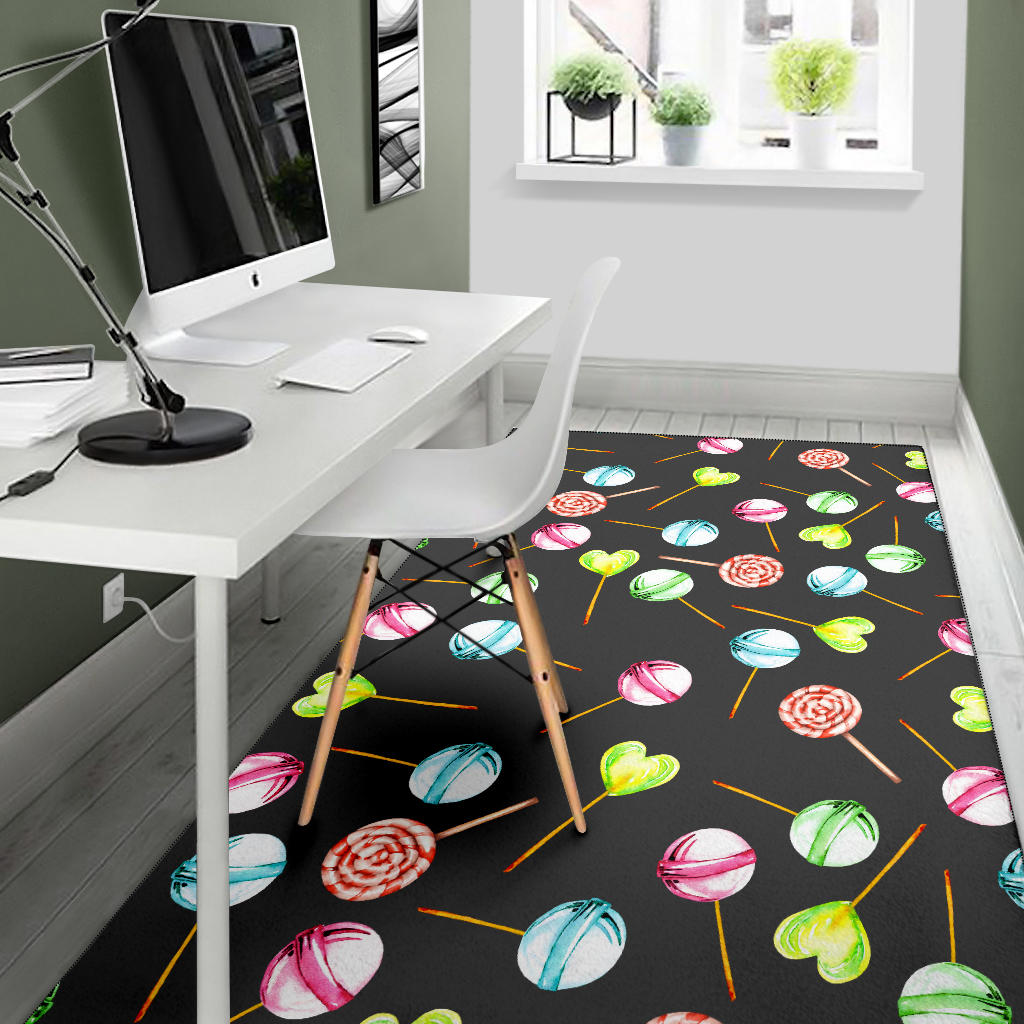 Lollipop Pattern Print Design LL02 Area Rugs