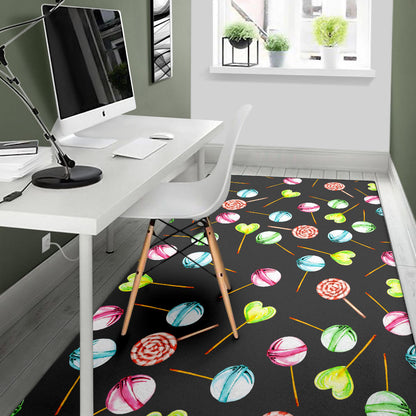 Lollipop Pattern Print Design LL02 Area Rugs