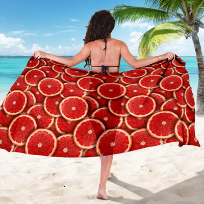 Grapefruit Pattern Print Design GF05 Sarong Pareo Wrap