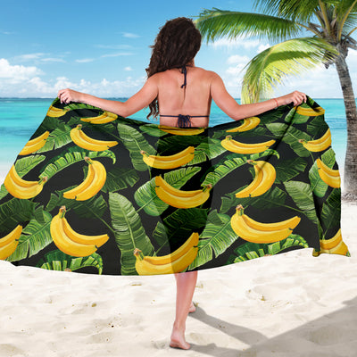 Banana Pattern Print Design BA01 Sarong Pareo Wrap