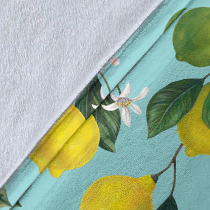 Lemon Pattern Print Design LM05 Fleece Blanket