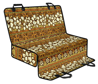 Hawaiian Themed Pattern Print Design H015 Rear Dog  Seat Cover