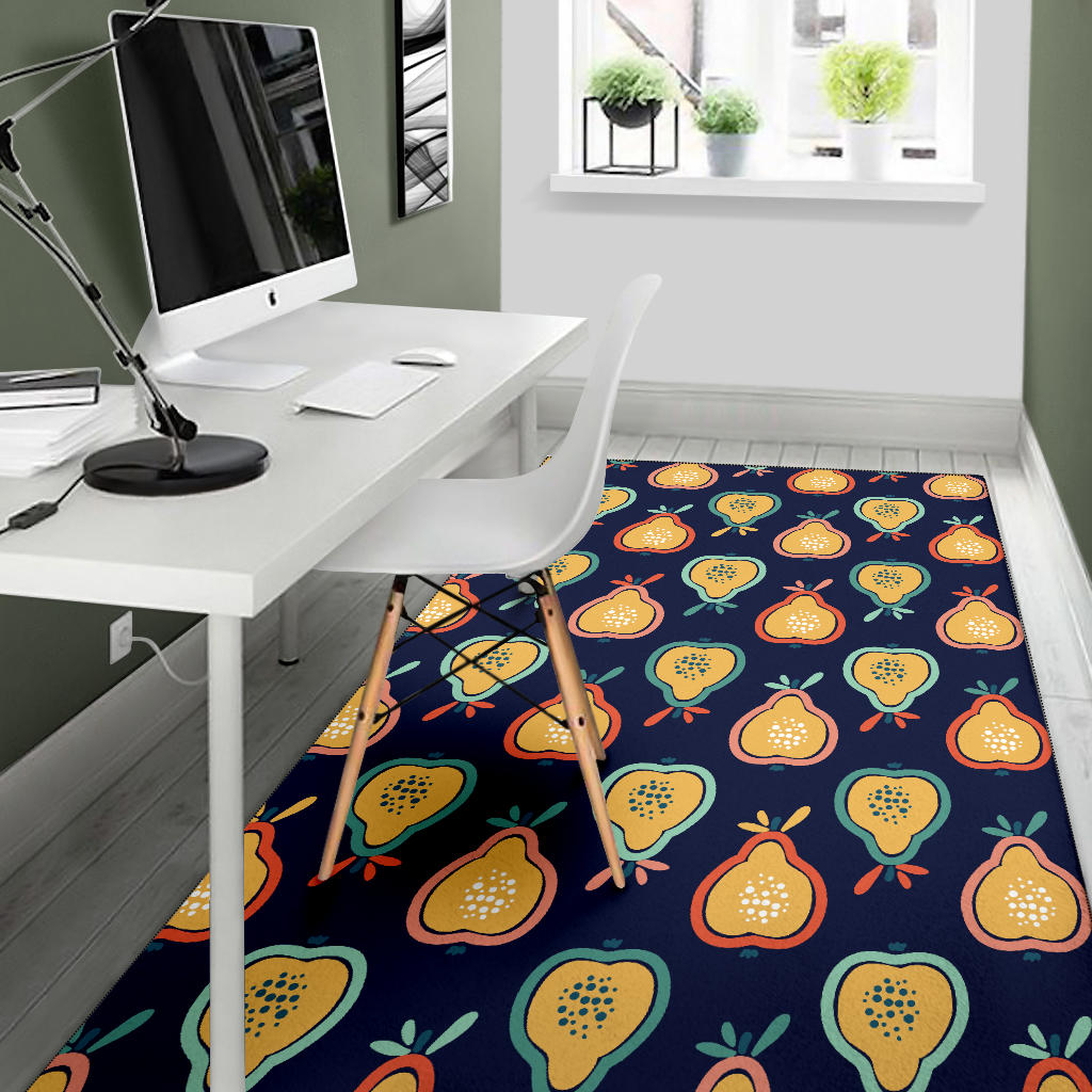 Pear Pattern Print Design PE03 Area Rugs