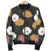 Daisy Pattern Print Design DS04 Women Bomber Jacket