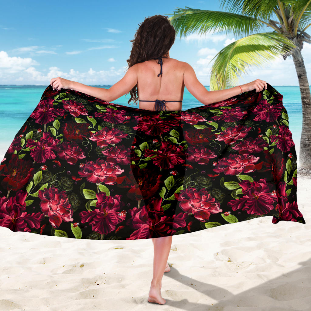 Iris Pattern Print Design IR03 Sarong Pareo Wrap