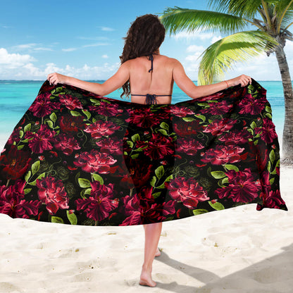 Iris Pattern Print Design IR03 Sarong Pareo Wrap
