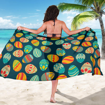 Easter Eggs Pattern Print Design RB09 Sarong Pareo Wrap