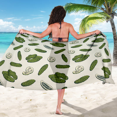 Cucumber Pattern Print Design CC05 Sarong Pareo Wrap