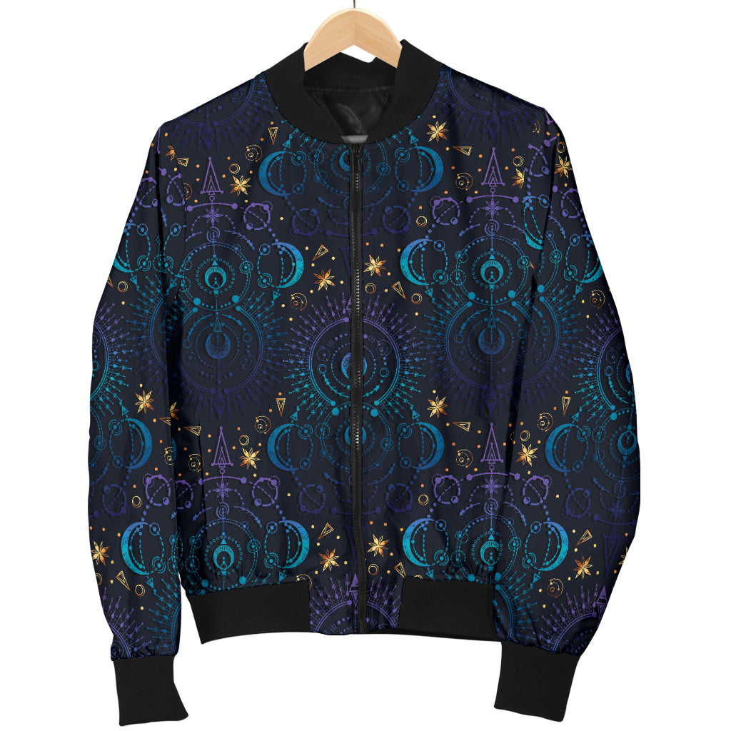 Celestial Pattern Print Design 06 Women's Bomber Jacket