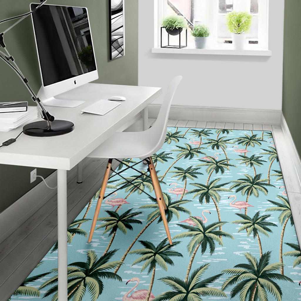 Palm Tree Pattern Print Design PT05 Area Rugs