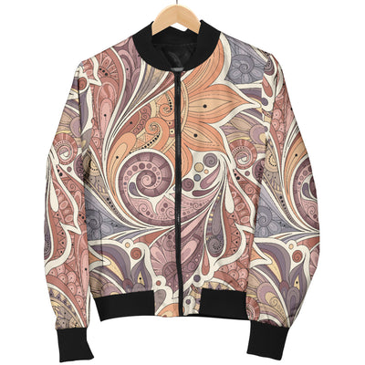 Boho Pattern Print Design 03 Women's Bomber Jacket