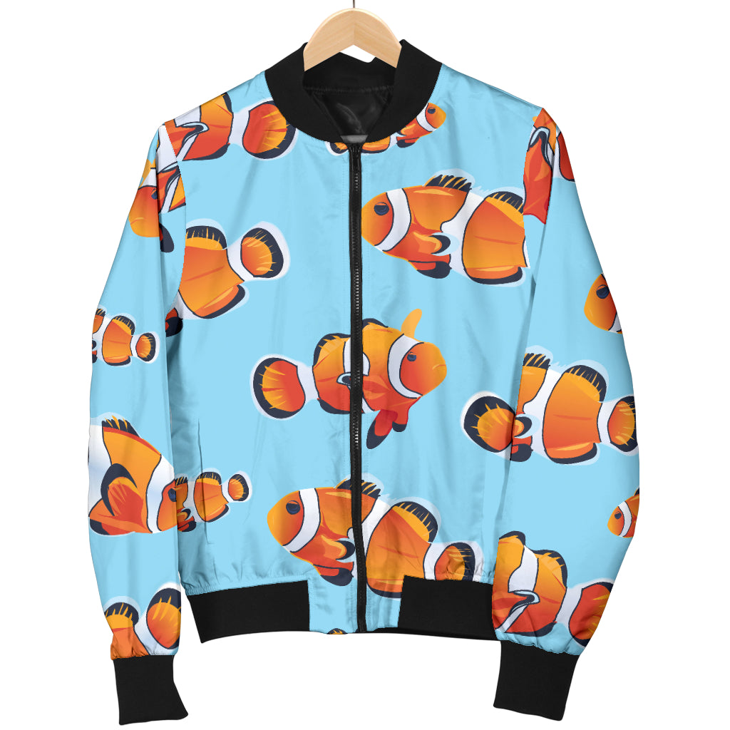 Clownfish Pattern Print Design 01 Women's Bomber Jacket