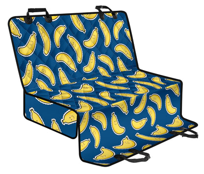Banana Pattern Print Design BA03 Rear Dog  Seat Cover