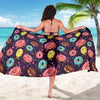 Donut Pattern Print Design DN03 Sarong Pareo Wrap