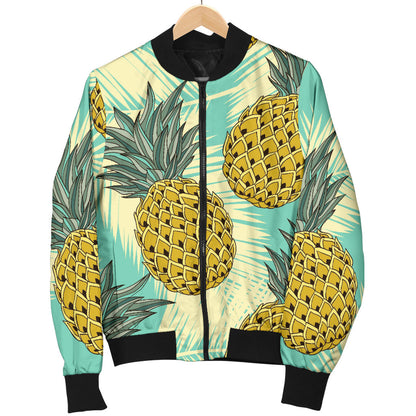 Pineapple Pattern Print Design PP03 Men Bomber Jacket