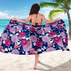 Dahlia Pattern Print Design DH013 Sarong Pareo Wrap