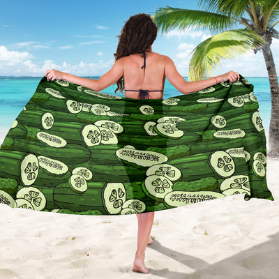 Cucumber Pattern Print Design CC01 Sarong Pareo Wrap