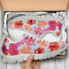 Hibiscus Pattern Print Design HB020 Sneakers White Bottom Shoes