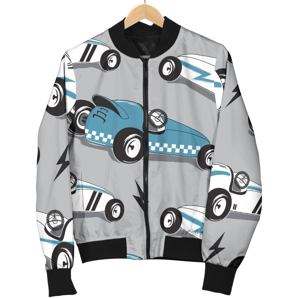 Racing Vintage Pattern Print Design A02 Women's Bomber Jacket