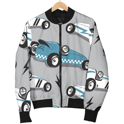 Racing Vintage Pattern Print Design A02 Women's Bomber Jacket
