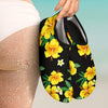 Yellow Hibiscus Pattern Print Design HB08 Aqua Water Shoes