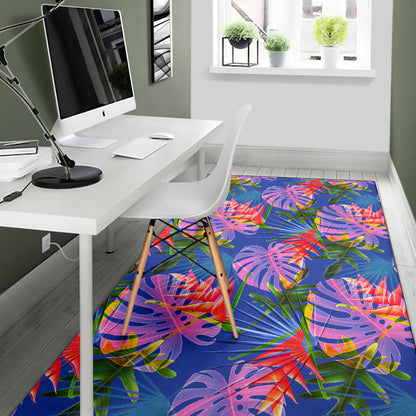 Tropical Flower Pattern Print Design TF025 Area Rugs