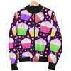 Cupcake Pattern Print Design CP07 Men Bomber Jacket