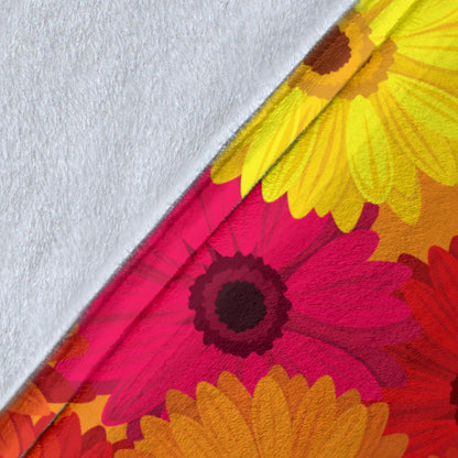 Gerberas Pattern Print Design GB05 Fleece Blanket