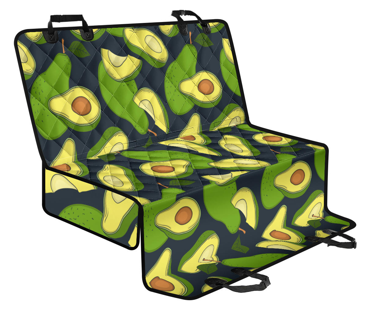 Avocado Pattern Print Design AC013 Rear Dog  Seat Cover
