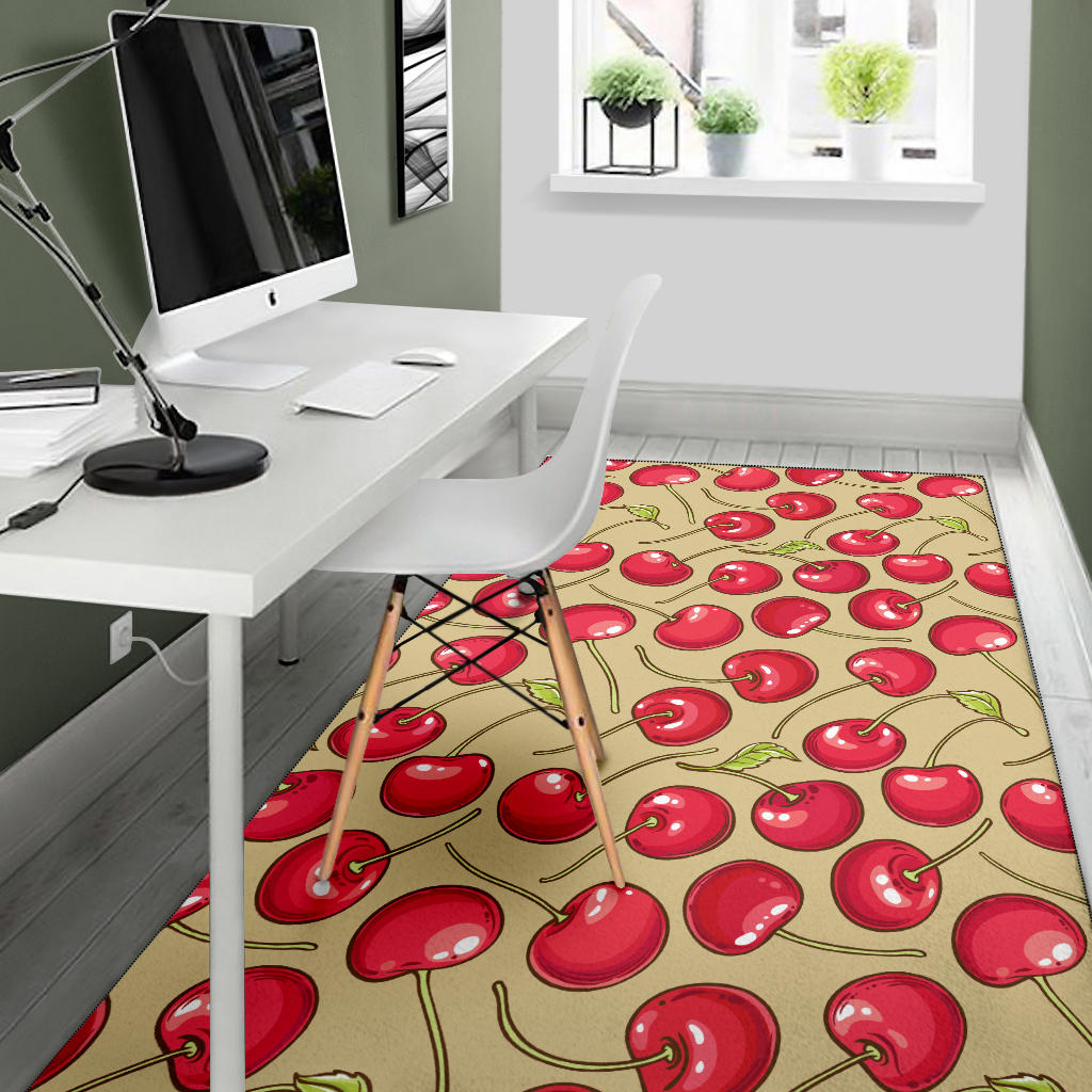 Cherry Pattern Print Design CH05 Area Rugs