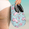 Donut Unicorn Pattern Print Design DN016 Aqua Water Shoes