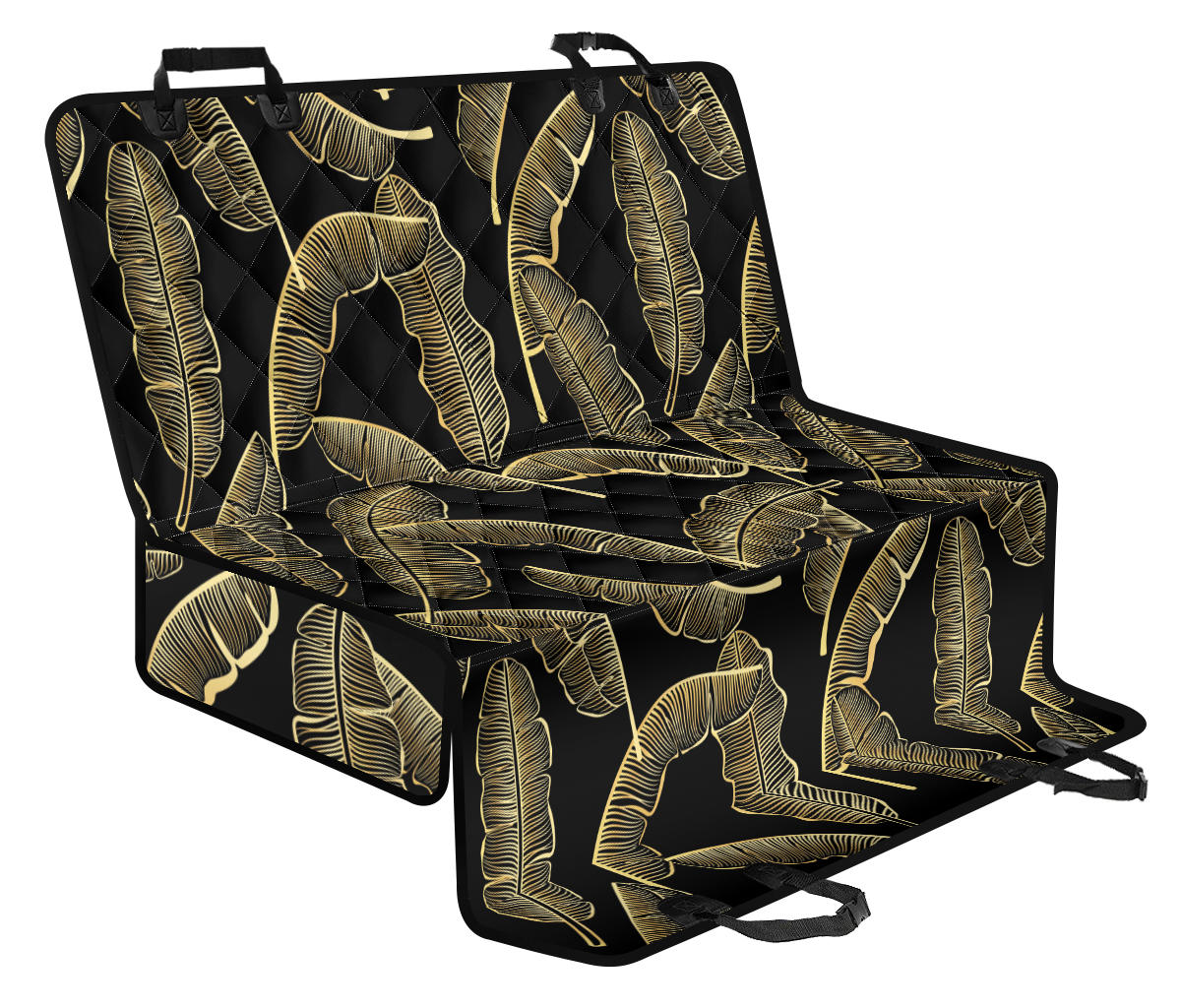 Banana Leaf Pattern Print Design BL07 Rear Dog  Seat Cover
