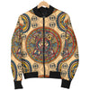 Calendar Aztec Pattern Print Design 02 Women's Bomber Jacket