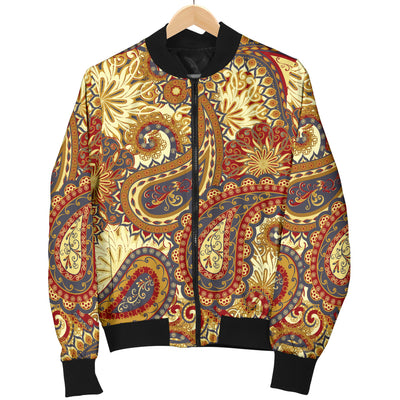 Boho Pattern Print Design 08 Women's Bomber Jacket