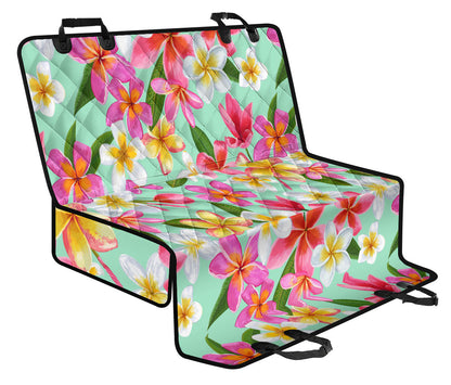 Plumeria Pattern Print Design PM014 Rear Dog  Seat Cover
