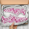 Cherry Blossom Pattern Print Design CB02 Sneakers White Bottom Shoes