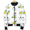 Bull Terriers Pattern Print Design 05 Women's Bomber Jacket