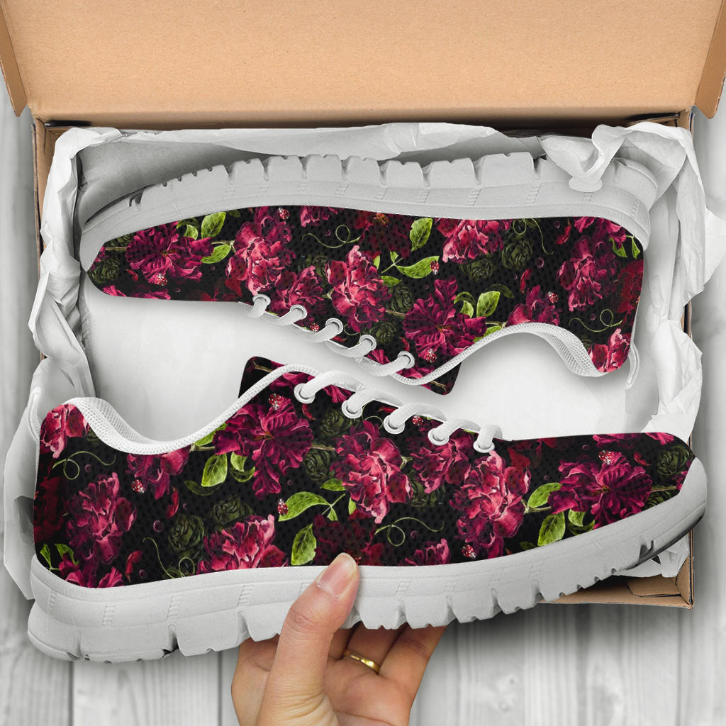 Iris Pattern Print Design IR03 Sneakers White Bottom Shoes