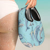 Dolphin Print Pattern Aqua Water Shoes