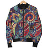 Paisley Boho Pattern Print Design A03 Women's Bomber Jacket