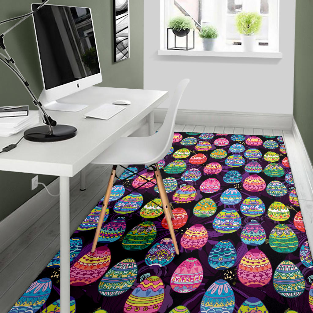Easter Eggs Pattern Print Design RB08 Area Rugs