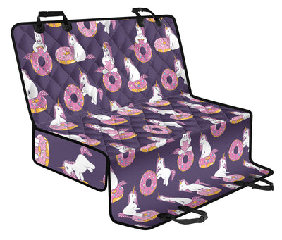 Donut Unicorn Pattern Print Design DN011 Rear Dog  Seat Cover