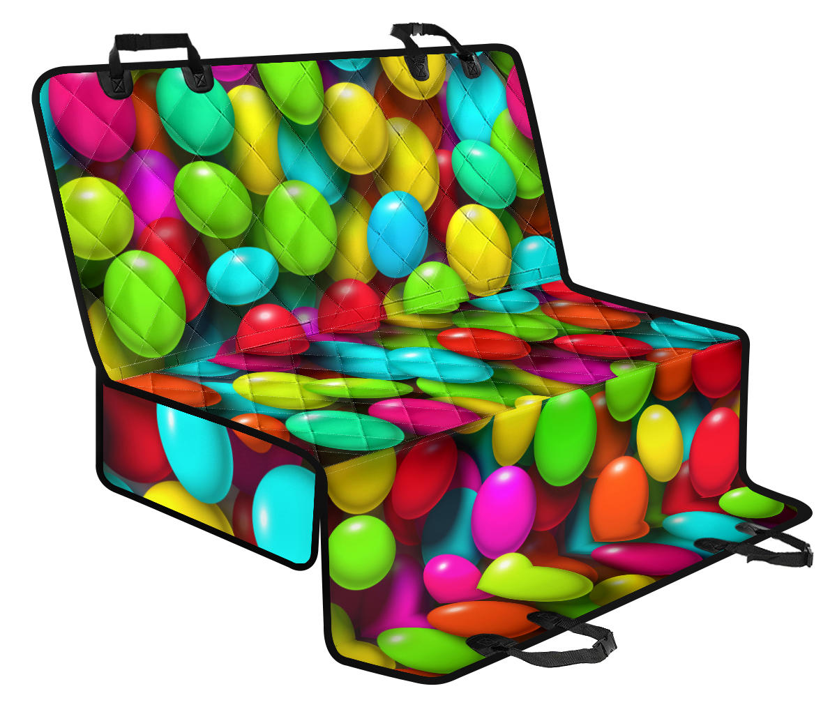 Candy Pattern Print Design CA03 Rear Dog  Seat Cover