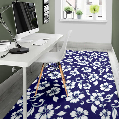 Hibiscus Pattern Print Design HB010 Area Rugs