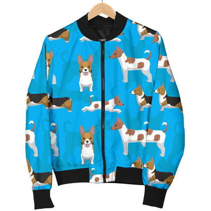 Cardigan Welsh Corgis Pattern Print Design 01 Women's Bomber Jacket