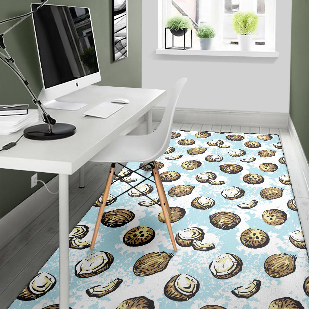 Coconut Pattern Print Design CN01 Area Rugs