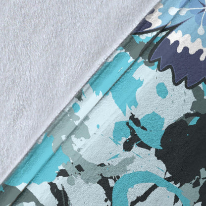 Carnations Pattern Print Design CN04 Fleece Blanket